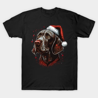 Pointer dog christmas T-Shirt